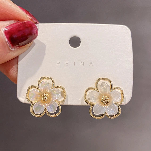 Adolph Trending Bee Artistic Flower Ohrringe Korean Elegant Günstige Ohrringe für Damen Modeschmuck Geschenke Neu - Ohrringe