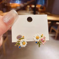 Adolph Trending Bee Artistic Flower Ohrringe Korean Elegant Günstige Ohrringe für Damen Modeschmuck Geschenke Neu - Ohrringe