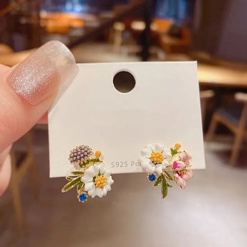 Adolph Trending Bee Artistic Flower Ohrringe Korean Elegant Günstige Ohrringe für Damen Modeschmuck Geschenke Neu - Ohrringe