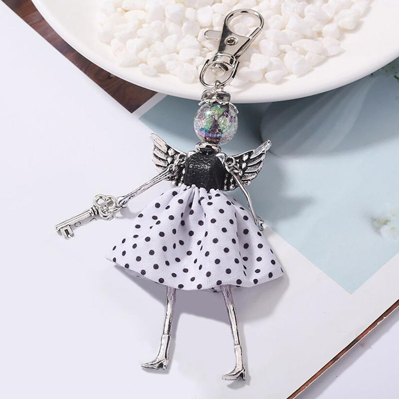 Entzückender Handgefertigter Puppenschlüsselkette Anhängerschmuck