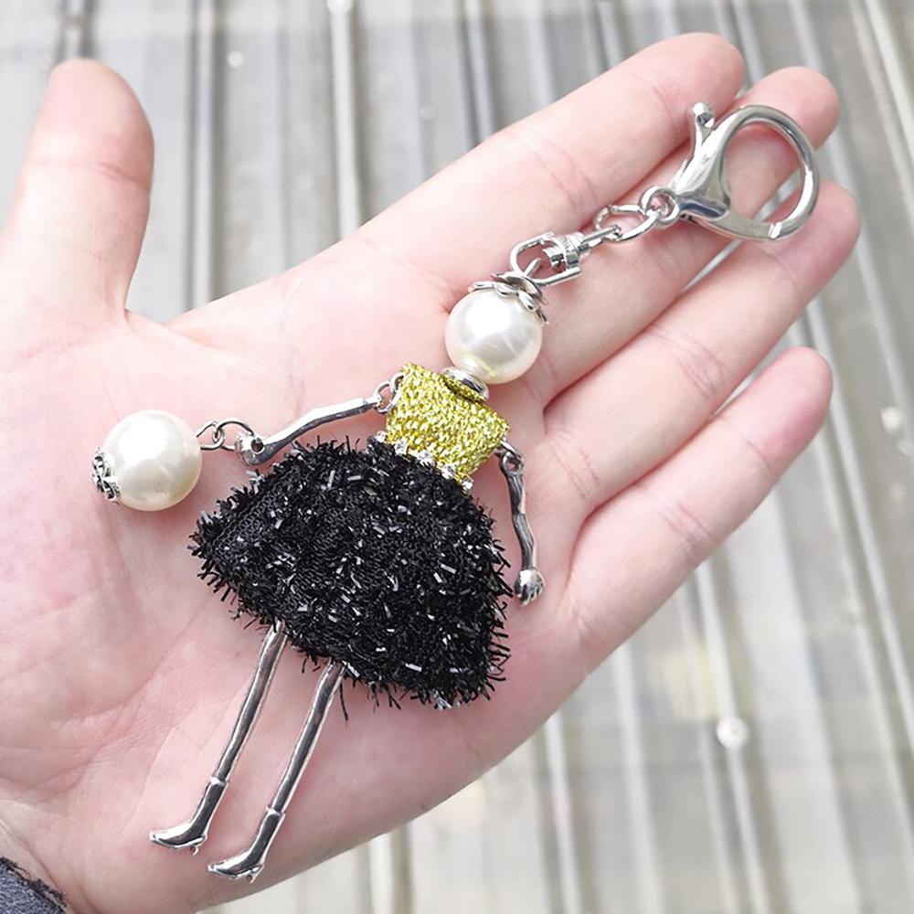 Entzückender Handgefertigter Puppenschlüsselkette Anhängerschmuck