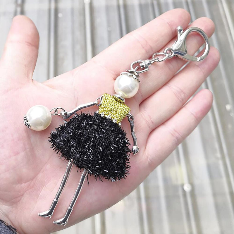 Entzückender Handgefertigter Puppenschlüsselkette Anhängerschmuck