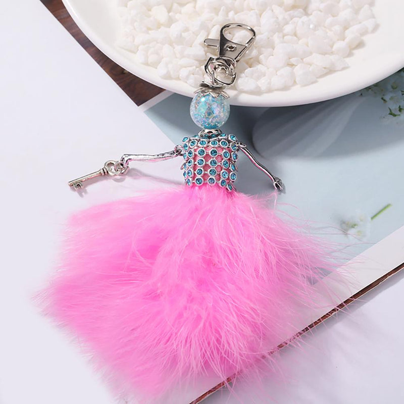 Entzückender Handgefertigter Puppenschlüsselkette Anhängerschmuck