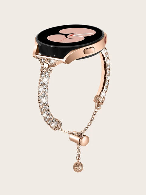 Armbänder für Samsung Galaxy Watch 5 44 mm 40 mm Diamant-Metallarmband + Diamant-Hülle
