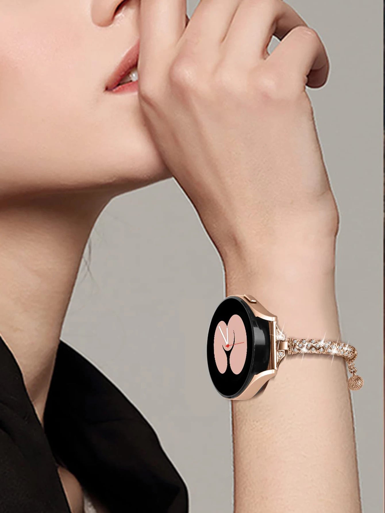 Armbänder für Samsung Galaxy Watch 5 44 mm 40 mm Diamant-Metallarmband + Diamant-Hülle