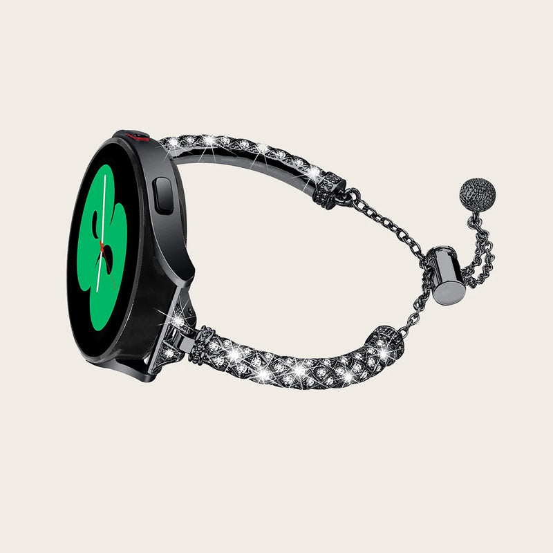Armbänder für Samsung Galaxy Watch 5 44 mm 40 mm Diamant-Metallarmband + Diamant-Hülle