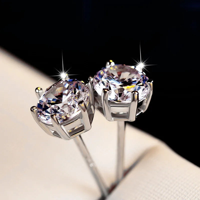 Hypoallergene Ohrringe aus Sterlingsilber | Sterlingsilber Studs - Stud Ohrringe