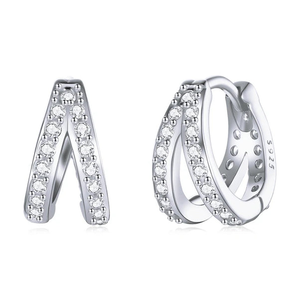 Exquisite and Fashionable Bamoer Earrings in 925 Sterling Silver