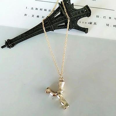 Bambus Inspirierte Naturliebhaber Alphabet Halskette