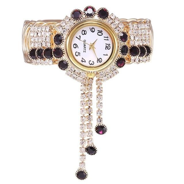 Pajeweled Strass Armband Uhr