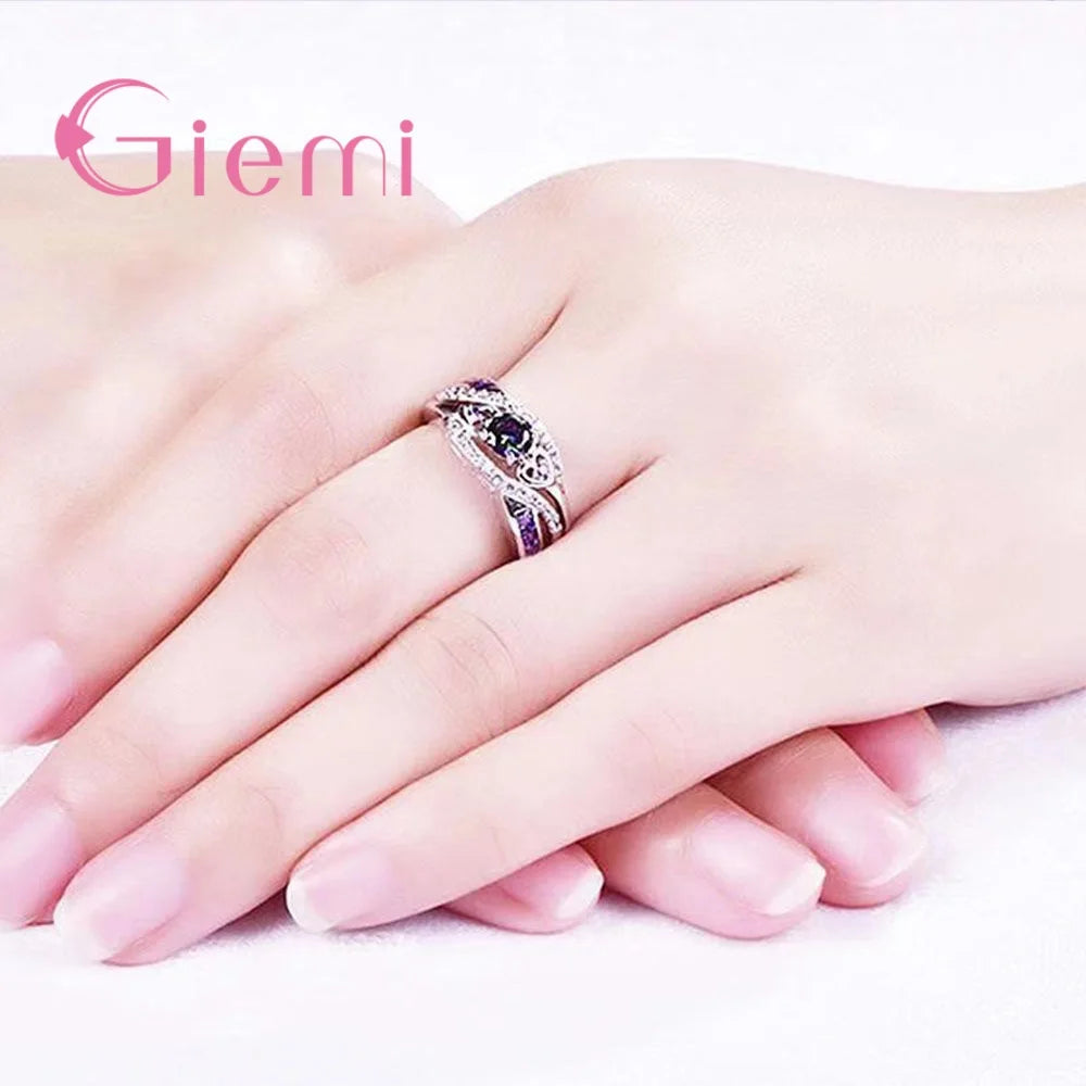 Elegante Sterling Silber Ringe in verschiedenen Größen