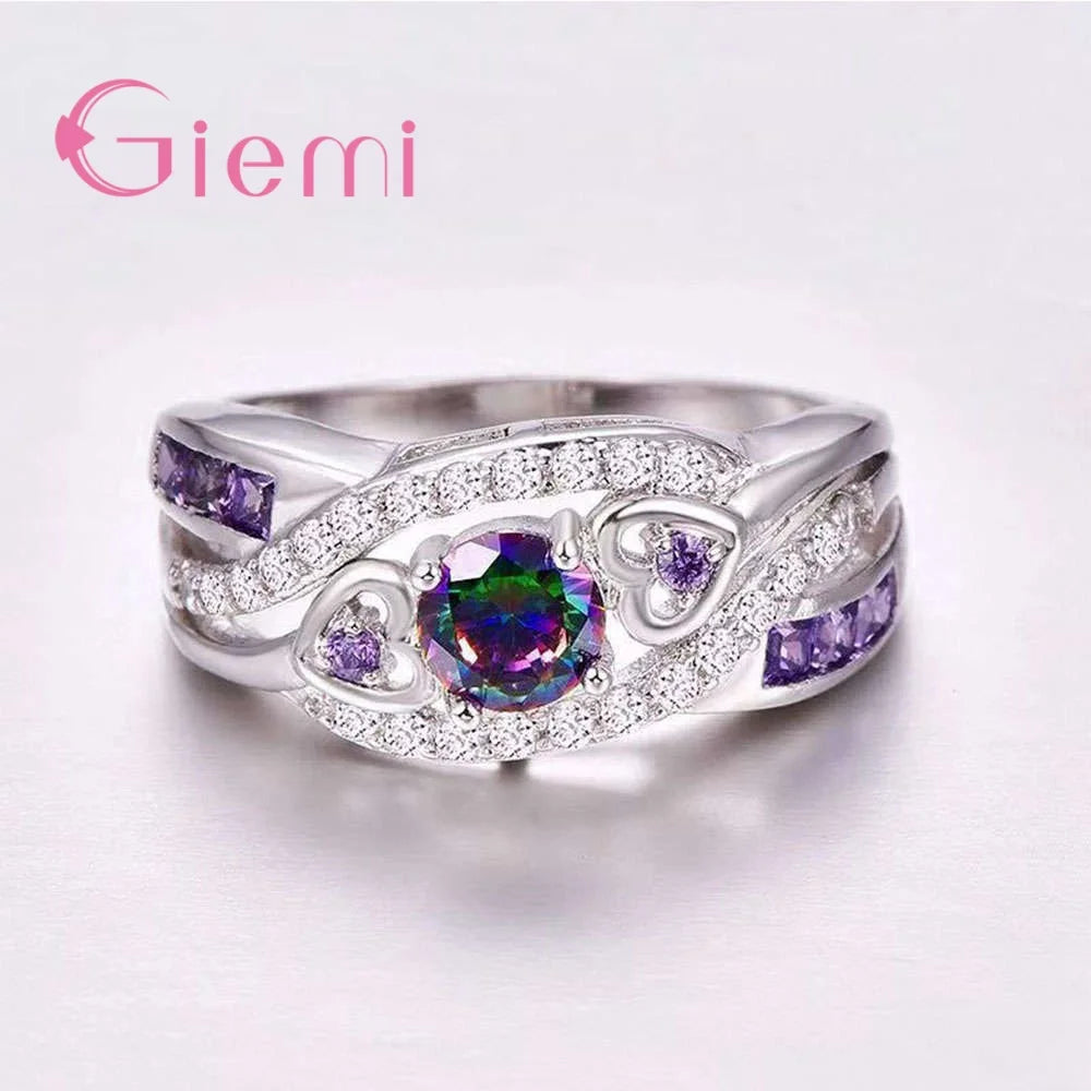 Elegante Sterling Silber Ringe in verschiedenen Größen