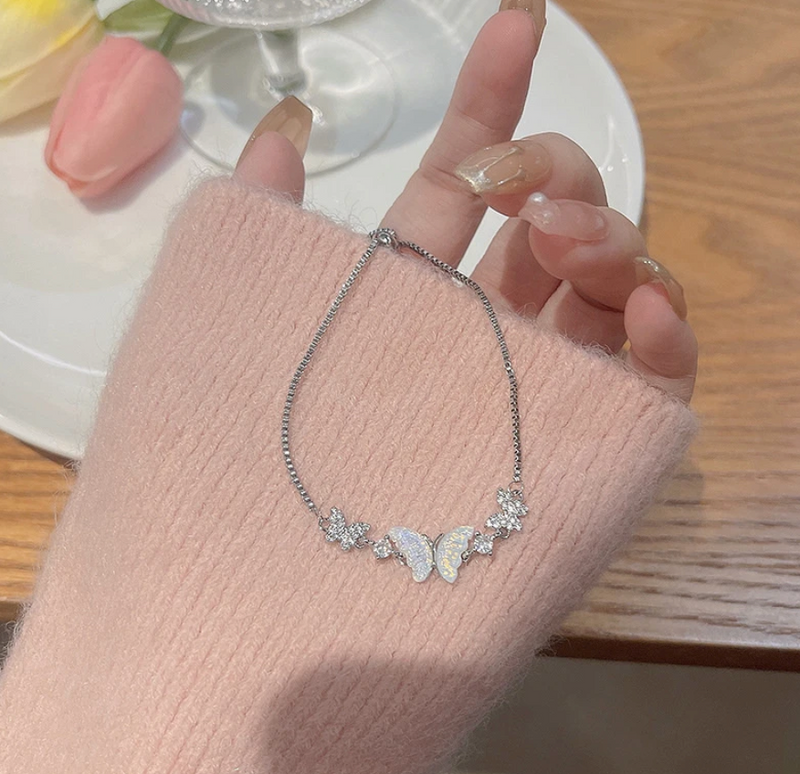 Schmetterling Armband Glitzer