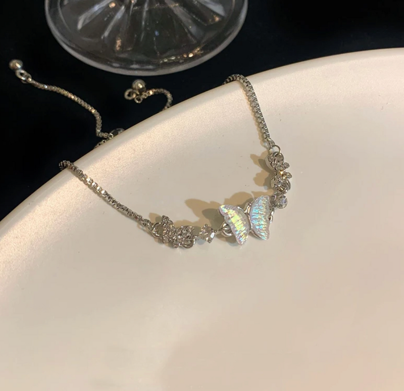 Schmetterling Armband Glitzer