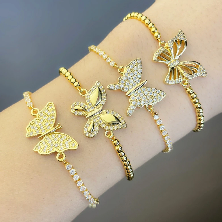 Goldene Schmetterling Armbänder | Armband