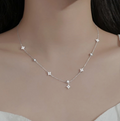 Feine Steinchenkette aus 925 Silber
