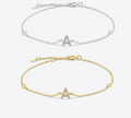 Buchstabenarmband mit Glitzer I Armband I S925