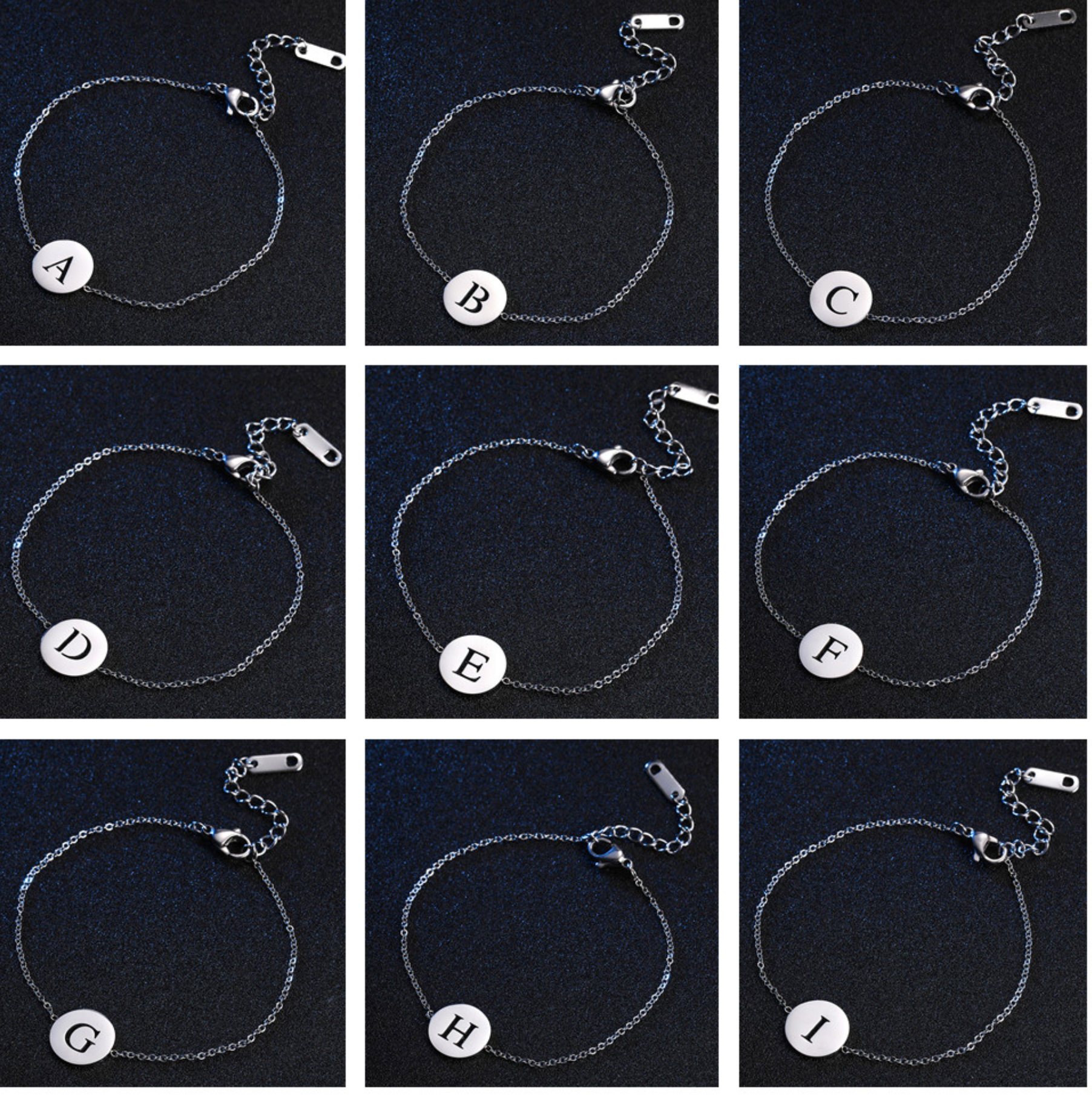 Armband mit Buchstabenanhänger