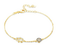 Nazar Armband mit Fatima Hand Gitzer