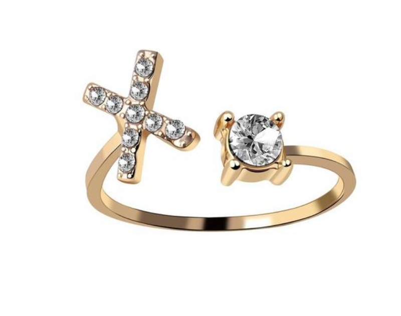 Buchstabenring und Magnetische Partnerarmbänder mit Rosenbox Set I Setpreis