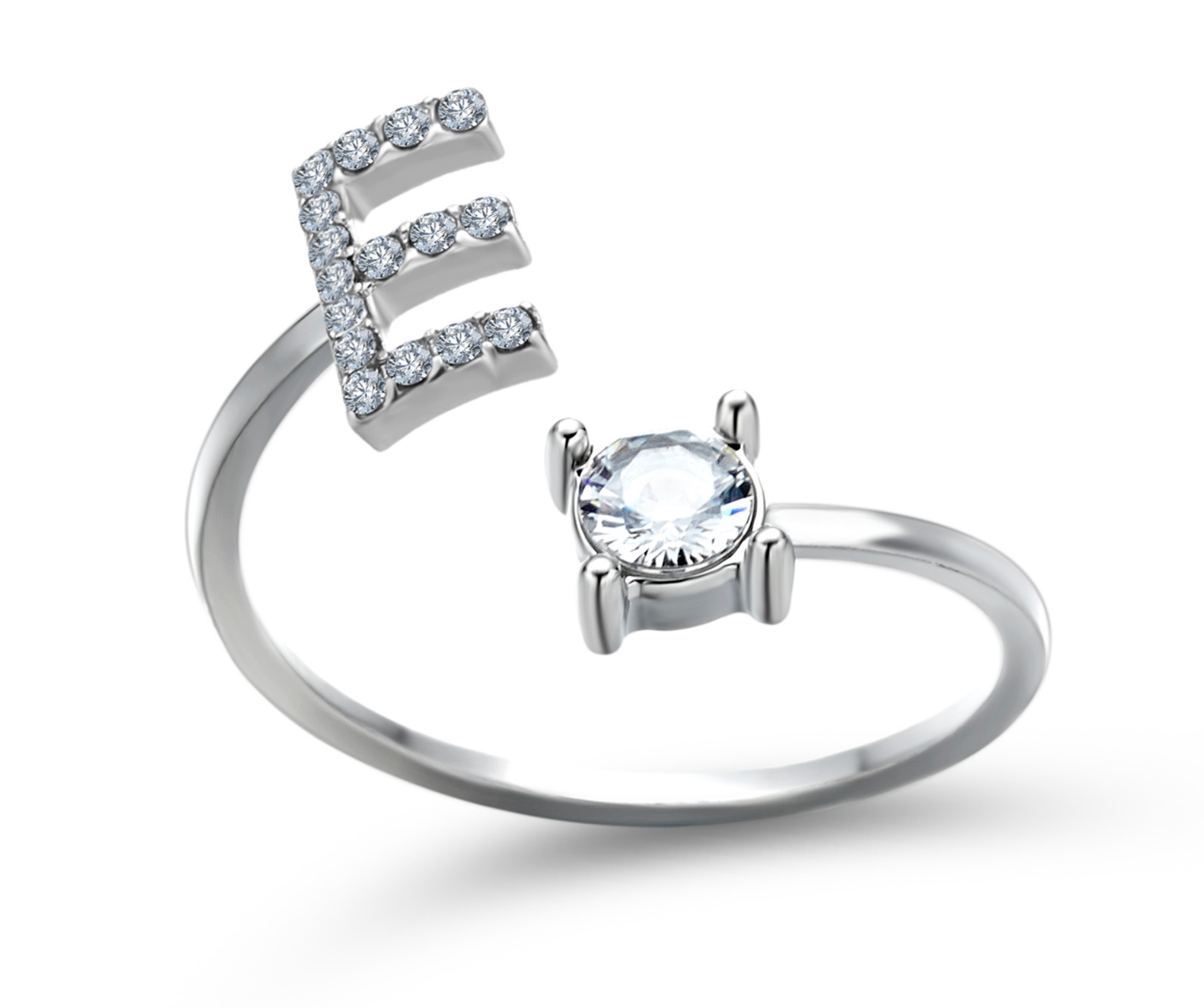 Buchstabenring größenverstellbar I Ring mit Buchstabe I verstellbar