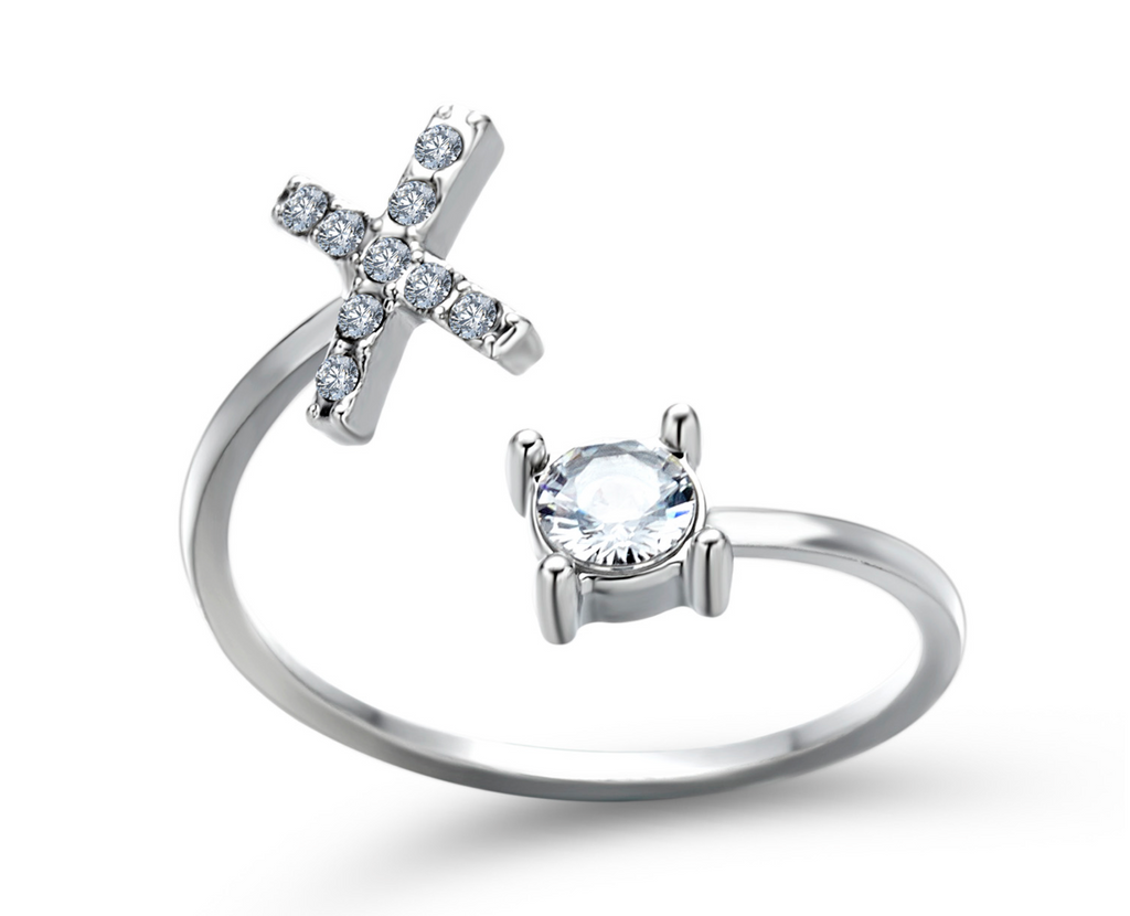 Buchstabenring und Magnetische Partnerarmbänder mit Rosenbox Set I Setpreis