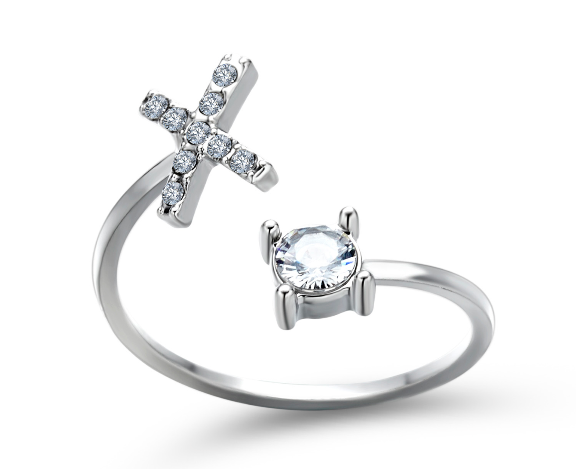 Buchstabenring und Magnetische Partnerarmbänder mit Rosenbox Set I Setpreis