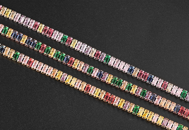 Rose Armband I Diamantenoptik I Armband mit Zirkoniakristallen