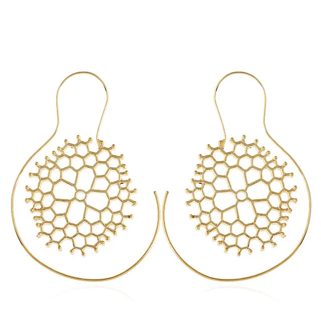 Bohemia Runde Spiralohrringe - Hängende Ohrringe