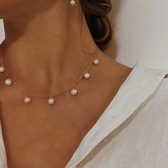 Bunte Bohemia Perlen Choker Halskette für Frauen | Modische Bohemian Perlenkette