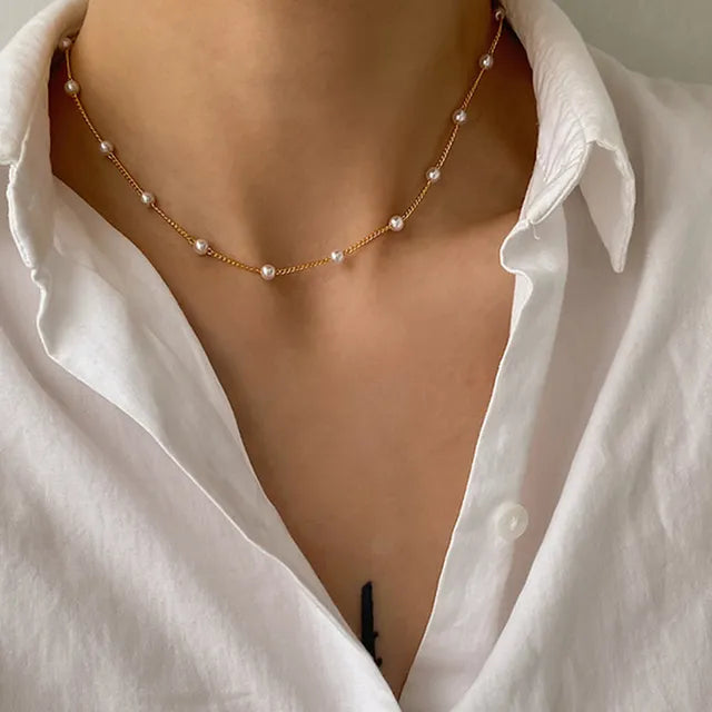 Bunte Bohemia Perlen Choker Halskette für Frauen | Modische Bohemian Perlenkette