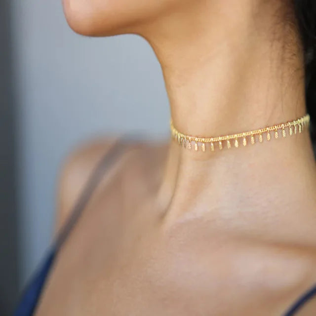 Bunte Bohemia Perlen Choker Halskette für Frauen | Modische Bohemian Perlenkette