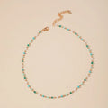 Bunte Perlenkette im Bohemian-Stil für Damen - Handgefertigter Schmuck für Partys