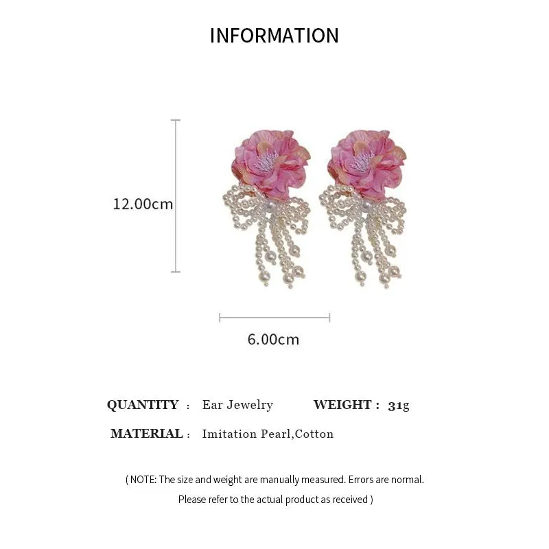 Blumenohrringe für Frauen | Dopamin Schmuck | Bohemian Blume | Hängende Ohrringe