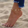 Bohemian Schmetterling Mode Fußkettchen für Frauen Sommer Strand Fußkette Schmuck