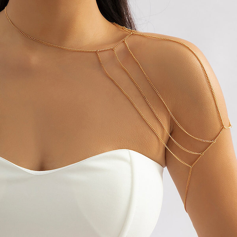 Böhmische Blatt Und Kette Quasten Oberarm Manschette Armreifen Verstellbare Armbänder