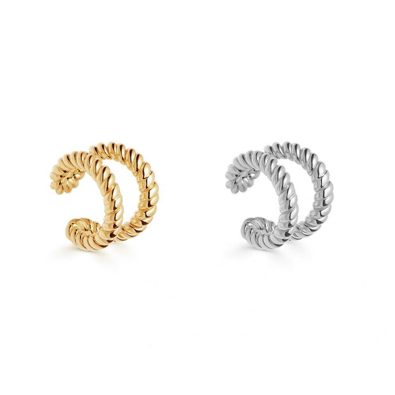 Stapelbare Perlen Ohrmanschette Im Böhmischen Stil Mit Strassohrringen