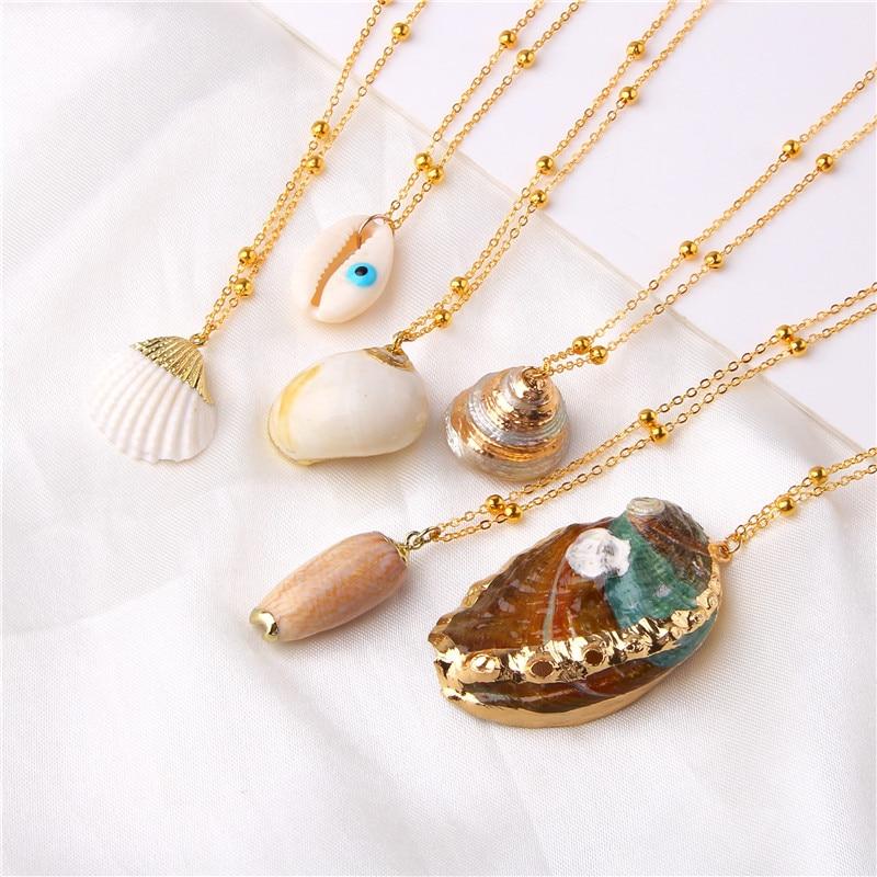 Boho Chic Conch Shell Halskette Sammlung
