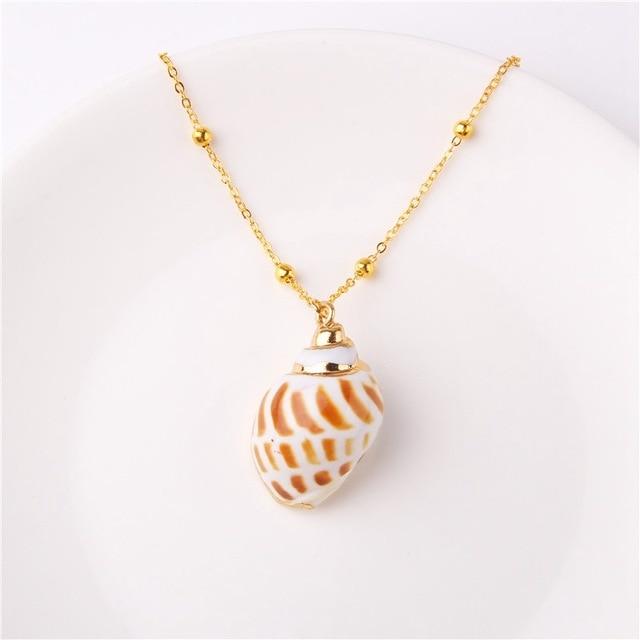 Boho Chic Conch Shell Halskette Sammlung