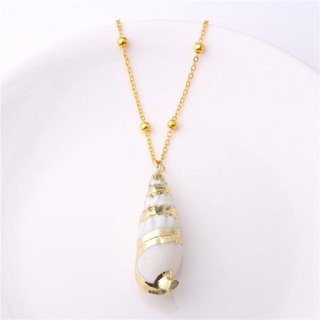 Boho Chic Conch Shell Halskette Sammlung