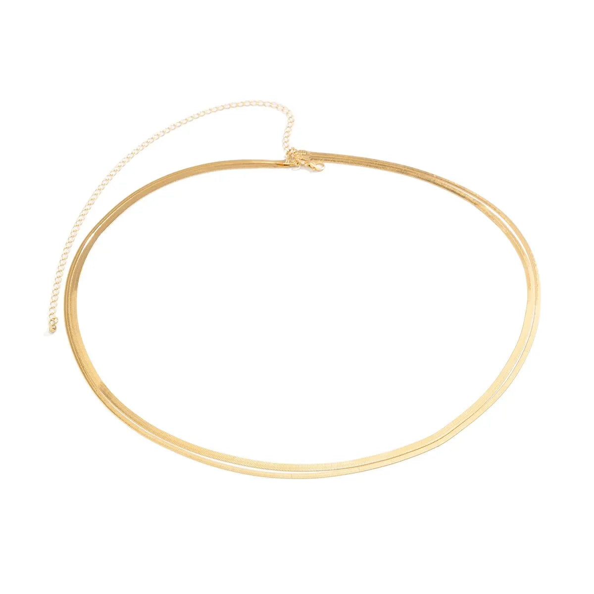 Boho Mehrschichtige flache Schlangenkette Taillenbauchgürtel für Frauen Sommer Strand Bikinis Sexy Körperkette Rave Körperschmuck Accessoires