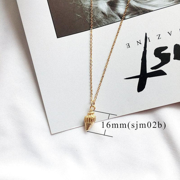 Boho Sea Shell Anhänger Halskette