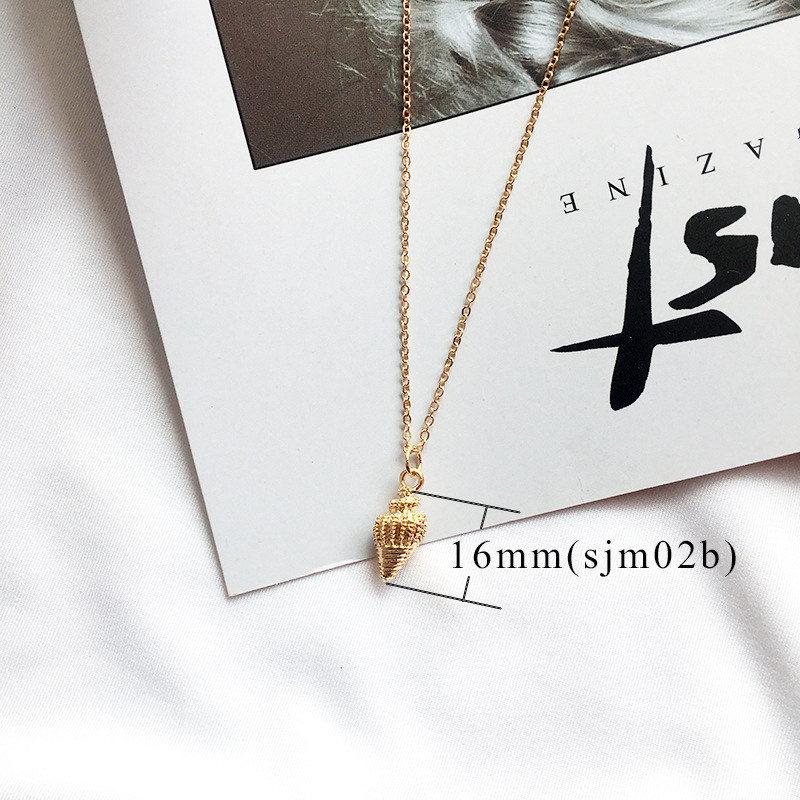 Boho Sea Shell Anhänger Halskette