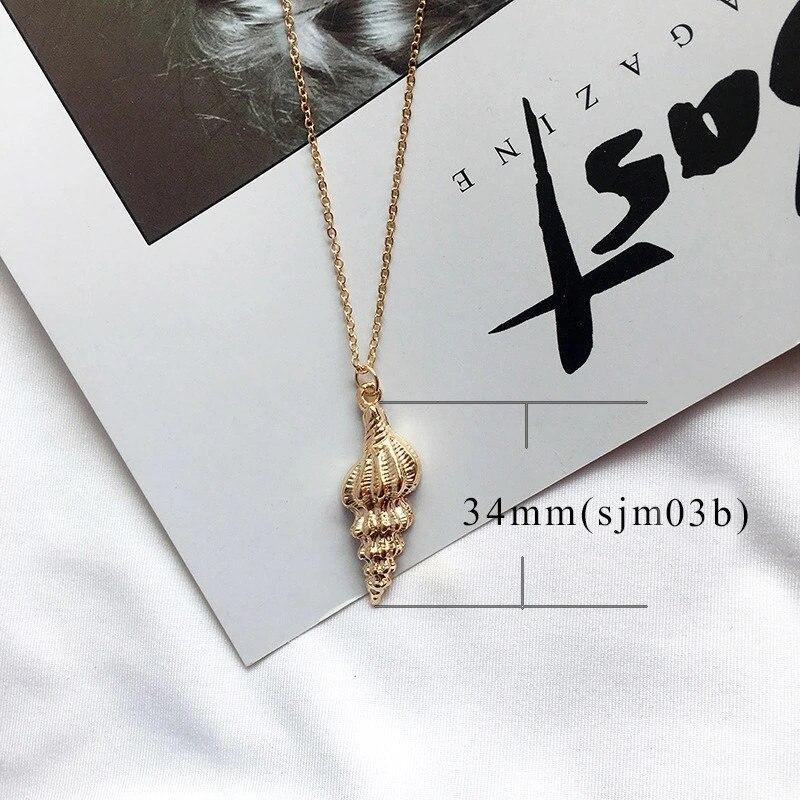 Boho Sea Shell Anhänger Halskette