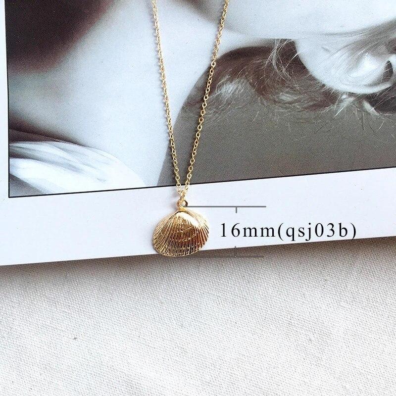 Boho Sea Shell Anhänger Halskette