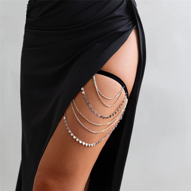 Boho Sexy Elastic Leg Thigh Chain for Women