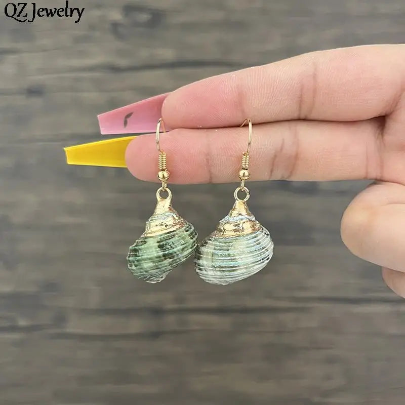 Boho Style Shell Drop Earrings for Women