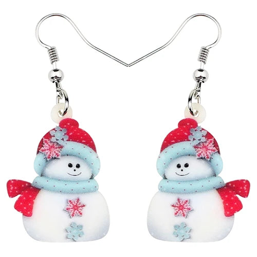 Acryl Dekoration Ohrringe - Weihnachts Ohrringe - Hängende Ohrringe