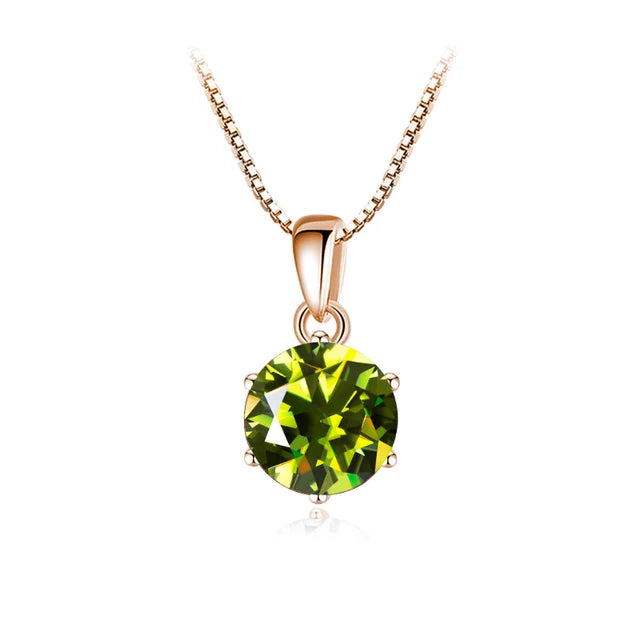 Schmetterlingskuss 6,5 mm 1,0 Karat D Moissanit Halsketten Roségold plattiert Anhänger Original Echte S925 Silberkette Schmuck für Frauen