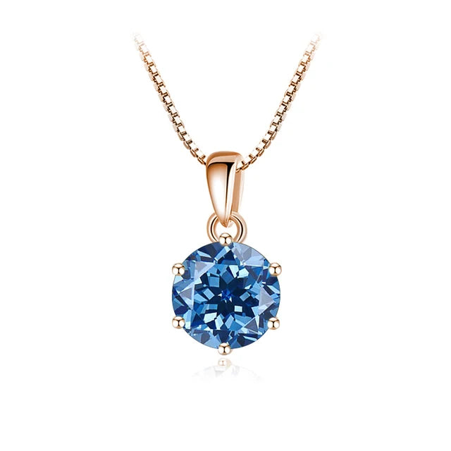 Schmetterlingskuss 6,5 mm 1,0 Karat D Moissanit Halsketten Roségold plattiert Anhänger Original Echte S925 Silberkette Schmuck für Frauen